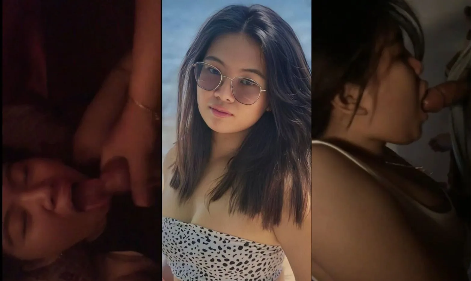 คลิปหลุดทางบ้าน สาวแว่นเงี่ยนควยจัด โดนผัวตั้งกล้องแอบถ่าย ตอนดูดควยดูดอย่างเสียว จนผัวทนไม่ไหว น้ำแตกคาปาก